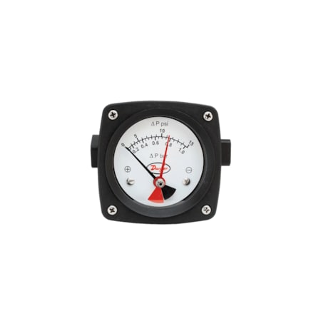 Dwyer Instruments Differential Pressure Piston Type Gauge, Al 2550PSI35Bar PTGD-AA08A